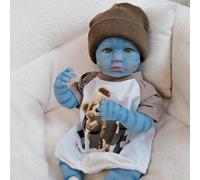 Alien Reborn doll in silicone, 48 cm, anatomicamente corretta, set regalo per bambini dai 3 anni in su e collezionisti