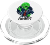 Alien Rockstar Divertente Marziano Spazio Sci Fi Invasione PopSockets PopGrip per MagSafe