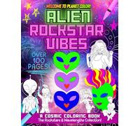 Alien Rockstar Vibes: A Giant Cosmic Coloring Adventure