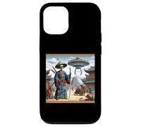 Alien Samurai Guerriero Invasione Dischi Volanti Custodia per iPhone 12/12 Pro