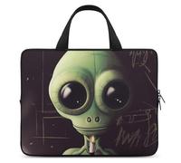 Alien Smoke - Custodia per computer portatile, ultra sottile, impermeabile, 10", con cinghia da polso