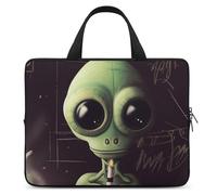 Alien Smoke - Custodia per computer portatile, ultra sottile, impermeabile, da 12 pollici, con cinghia da polso