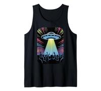Alien Spaceship Beaming EDM Musica e tifo Fan Canotta