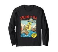 Alien Spilling The Tea Since 1773 Storia Uomini Donne Maglia a Manica