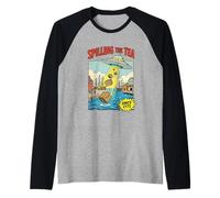 Alien Spilling The Tea Since 1773 Storia Uomini Donne Maglia con Maniche Raglan
