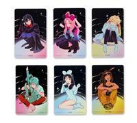 Alien Stage Rabbit Serie 6 carte da collezione uniche, licenza ufficiale Anime ALNST Merch per fan e collezionisti