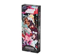 Alien Stage Rabbit Series Blind Box - Segnalibro con licenza ufficiale Anime ALNST con disco in PVC nero (set completo, contiene tutti i 6 personaggi)
