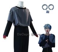 ALIEN STAGE Till Cosplay R6 Outfit Costume Parrucca Stesso stile Prop Rotondo 6 Cure Grigio Vestito Performance Halloween Stage Party Clothes