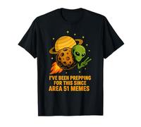 Alien su Interstellar Asteroid per UFO & Area 51 Memes Lover Maglietta