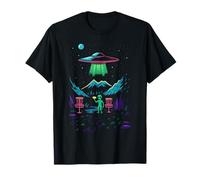 Alien UFO Disc Golf Player Sport Space Frisbee Game Lover Te Maglietta