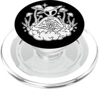 Alien UFO Funghi Universo Spazio Esterno Blackwork PopSockets PopGrip per MagSafe