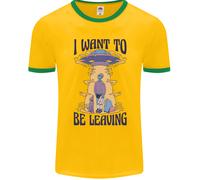 Alien UFO i Want To Be Lasciando Uomo Ringer Fotl