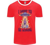 Alien UFO i Want To Be Lasciando Uomo Ringer Fotl