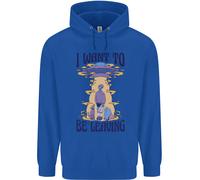 Alien UFO I Want To Be Leaving Uomo Felpa