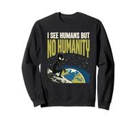Alien UFO Space No Humanity Extraterrestre Felpa