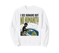 Alien UFO Space No Humanity Extraterrestre Felpa
