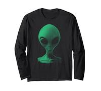 Alien UFO Visit Area 51 Extraterrestrial Species Planet Maglia a Manica