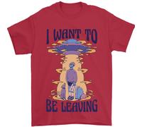 Alien UFO Voglio Andare Via Uomo T-Shirt 100% Cotone