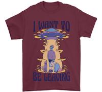 Alien UFO Voglio Andare Via Uomo T-Shirt 100% Cotone