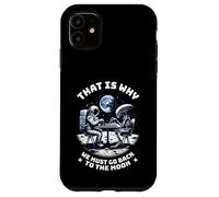 Alien vs. Astronauta - Scacchi Luna Allunaggio Spazio Custodia per iPhone 11