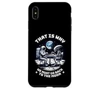 Alien vs. Astronauta - Scacchi Luna Allunaggio Spazio Custodia per iPhone XS Max