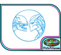 Alien Vs Predator AVP Adesivo in Vinile Per Muro Auto Moto Laptop Finestra Arte