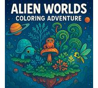 Alien Worlds: A Sci-Fi Coloring Book Adventure for All Ages