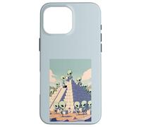 Alieni Costruire Piramide UFO Antico Storia Aliena Cospirazione Custodia per iPhone 16 Pro Max