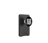 Alieni spaziali rapimento cosmico Dinosauri Astronave Terra piatta PopSockets PopWallet per MagSafe