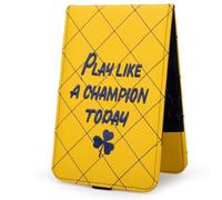 Aliennana Custodia per segnapunti da golf e yardage, in pelle di qualità, 11,4 x 17,8 cm, accessori da golf (gioca come un campione oggi)