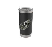 Alieno appare nel varco della condensa con effetto ottico 3D Bicchiere termico in acciaio inox doppia parete