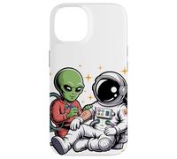 Alieno Astronauta Tatuaggio Cool Divertente Galassia Spazio Tattoo Artist Custodia per iPhone 14