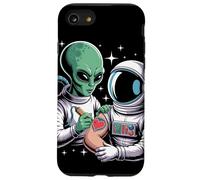 Alieno Astronauta Tatuaggio Cool Divertente Galassia Spazio Tattoo Artist Custodia per iPhone SE (2020) / 7 / 8