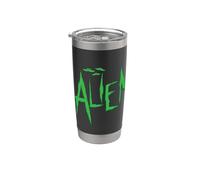 Alieno con Ufo Bicchiere termico in acciaio inox doppia parete