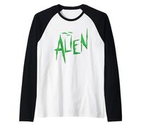 Alieno con UFO Maglia con Maniche Raglan