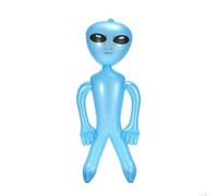Alieno Gonfiabile in PVC Riutilizzabile, Azzurro, 85CM | Facile da Gonfiare, Robusto, Decorazione, per Halloween