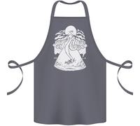 Alieno Polipo Kraken Cthulhu Mucca UFO Cotone Grembiule 100% Biologico