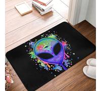 Alieno Psichedelico, Psichedelico, Acido E Splatter, Il Terzo Occhio Tappetini Porta Dingresso Lavabile Tappetino Da Bagno Resistente Tappeti D'Ingresso Per Soggiorno Camera Letto Terrazzo 40X60 Cm