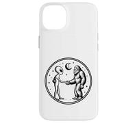 Alieno Spazio Incontro Bigfoot e Stringendo La Mano Custodia per iPhone 14 Plus
