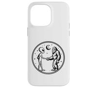 Alieno Spazio Incontro Bigfoot e Stringendo La Mano Custodia per iPhone 14 Pro Max