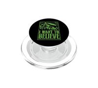Alieno UFO Area 51 Voglio credere al rapimento di un disco PopSockets PopGrip per MagSafe