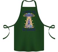 Alieno UFO i Want To Be Festa D'Addio Cotone Grembiule 100% Biologico