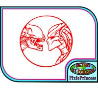 Alieno Vs Predator Avp A Vinile Grande Adesivo Poster Arte Murale Camera Film