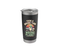 Alieno Wrong Planet Took A Wrong Turn Earth Bicchiere termico in acciaio inox doppia parete