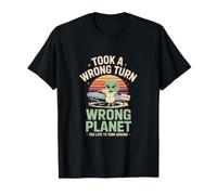 Alieno Wrong Planet Took A Wrong Turn Earth Maglietta