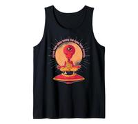 Alieno Yoga Meditazione Buddha UFO Zen Fiore Cosmico Della Vita Canotta