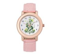 Aliens and Bigfoot, orologio da polso da donna, alla moda, con cinturino morbido, regalo per compleanni, San Valentino