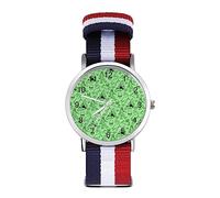 Aliens Bigfoot - Orologio da polso al quarzo con dinosauri selvaggi e numeri arabi, cinturino regolabile per uomo e donna, Stile:, regular, MHXYZHW