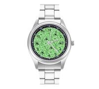 Aliens Bigfoot - Orologio da polso al quarzo con dinosauri selvaggi, in acciaio inox, con numeri arabi, per uomo e donna, Stile:, regular, MHXYZHW