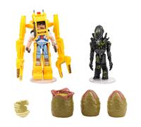 Aliens Deluxe Power Loader Con Ripley E Alieno Guerriero Danneggiato Minimates